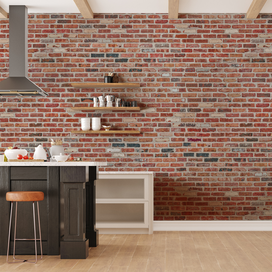 Chicago Brick Chestnut Wallpaper
