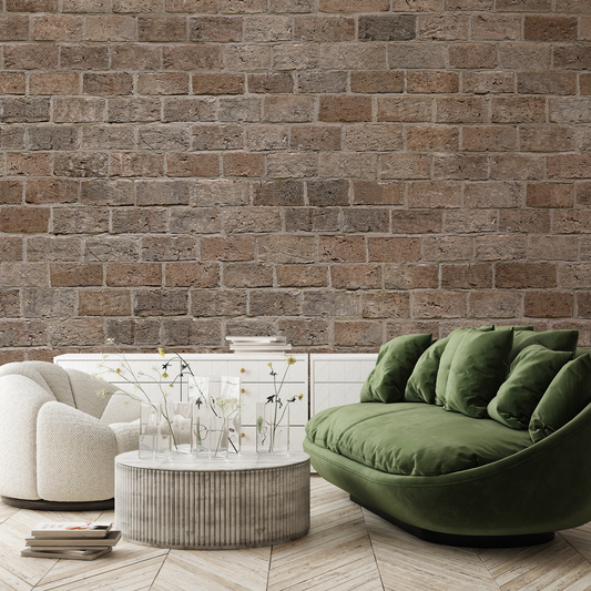 Limestone Mocha Wallpaper