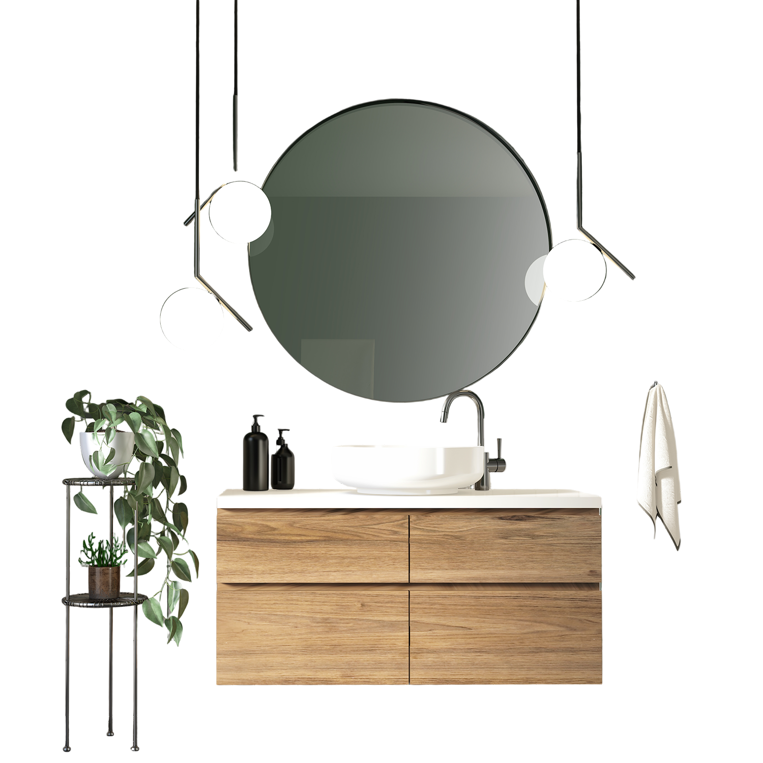 Zig Removable Green Wallpaper