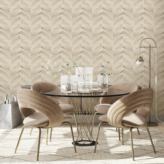 5 Ways To Warm Up Your Room With Our Herringbone Wallpaper