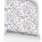 Branched Floral Pink Wallpaper
