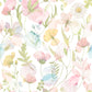 Botanical Soft White Floral Wallpaper
