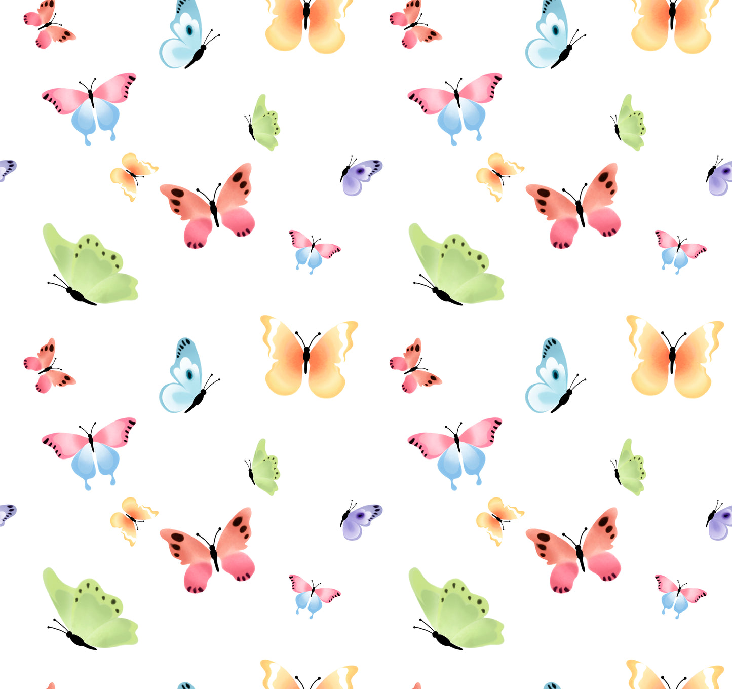 Butterfly Rainbow Kids Wallpaper