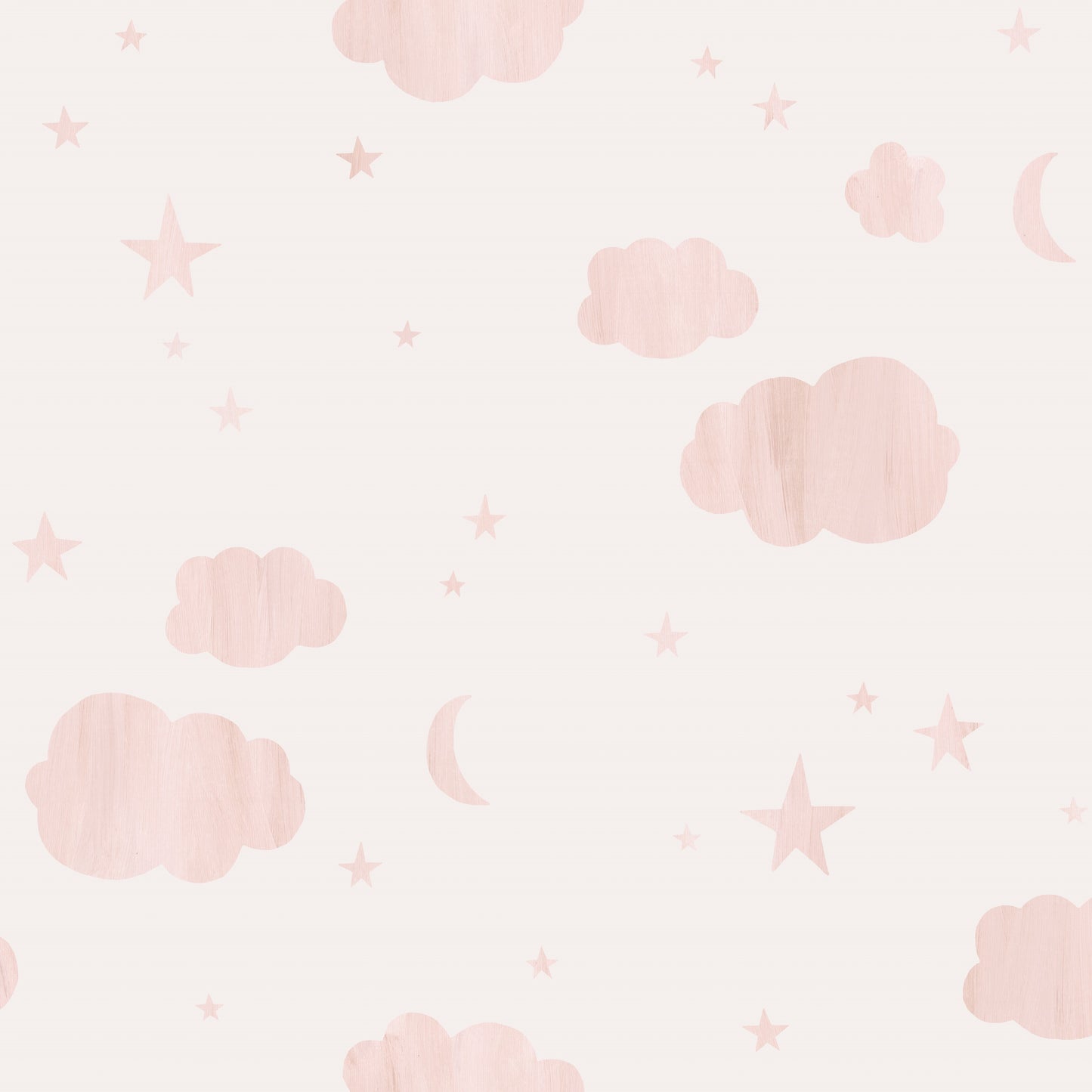 Clouds Pink Kids Wallpaper