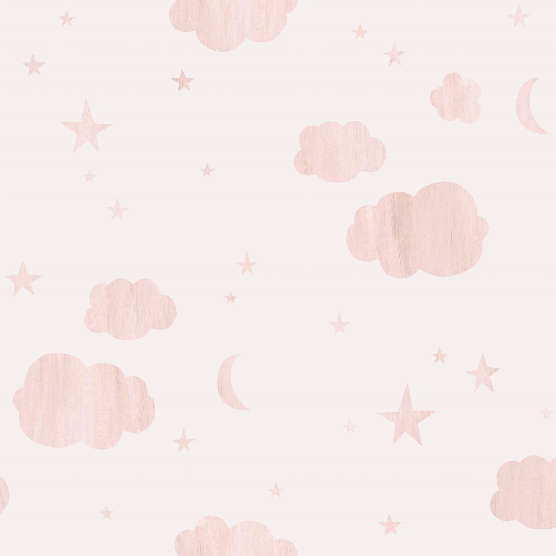Clouds Pink Kids Wallpaper