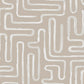 Loops Beige Geometric Wallpaper