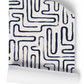 Loops Navy Geometric Wallpaper