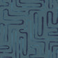Loops Teal Geometric Wallpaper