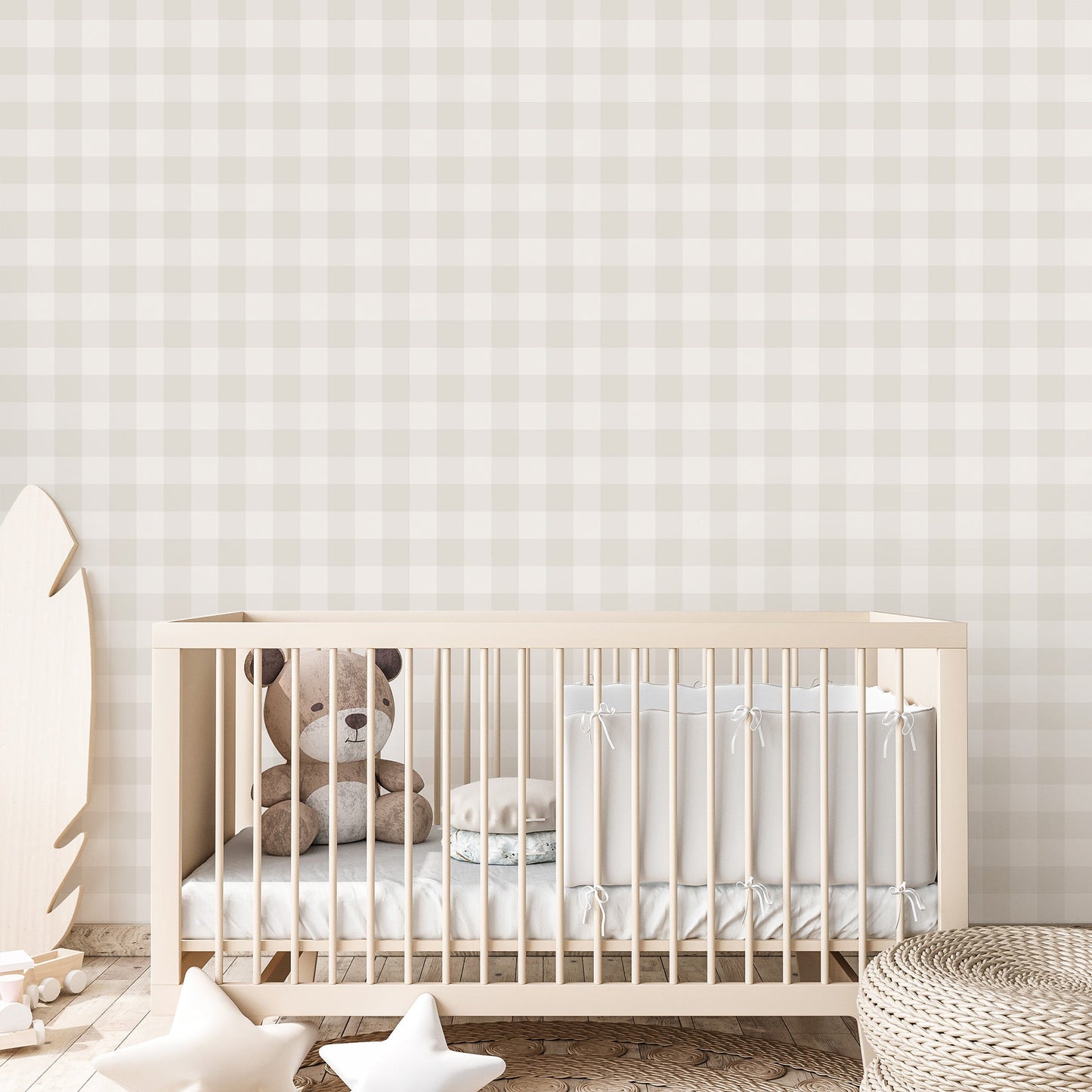 Plaid Square Gray Geometric Wallpaper