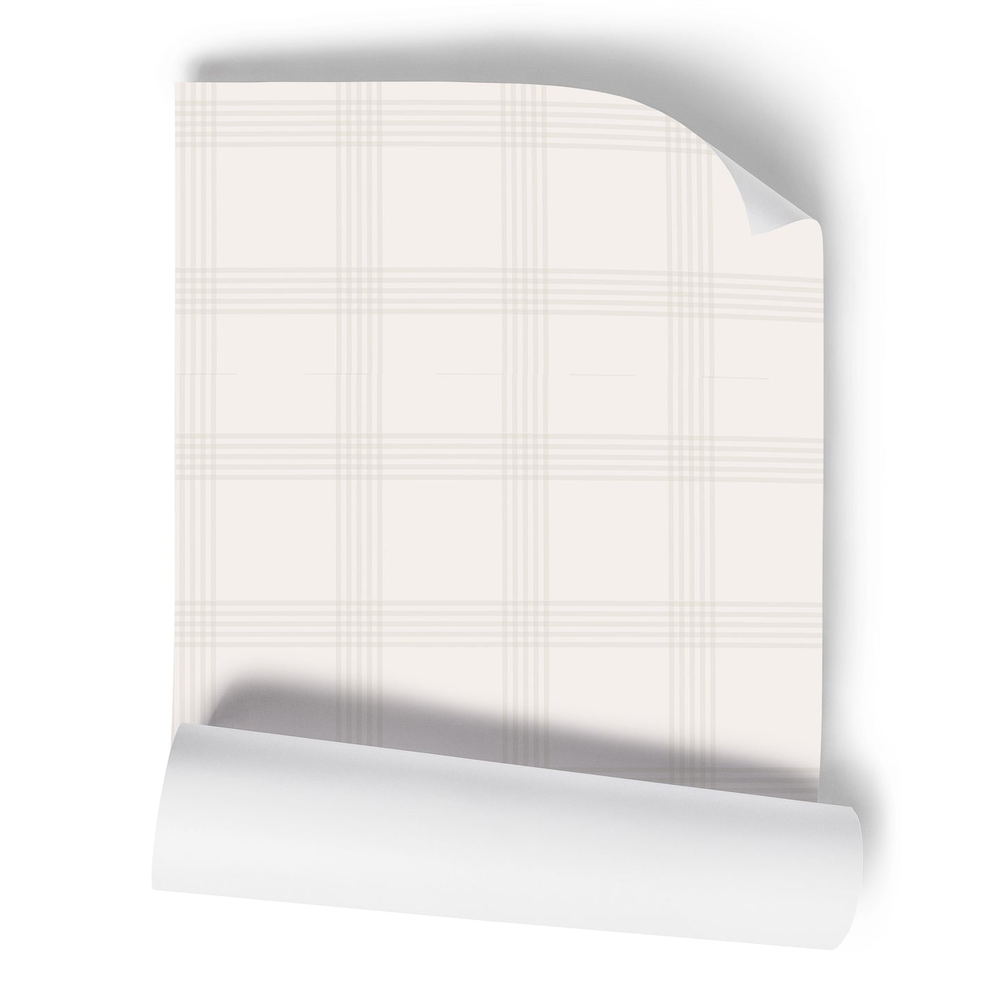 Plaid Stripes Gray Geometric Wallpaper
