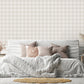 Plaid Square Gray Geometric Wallpaper