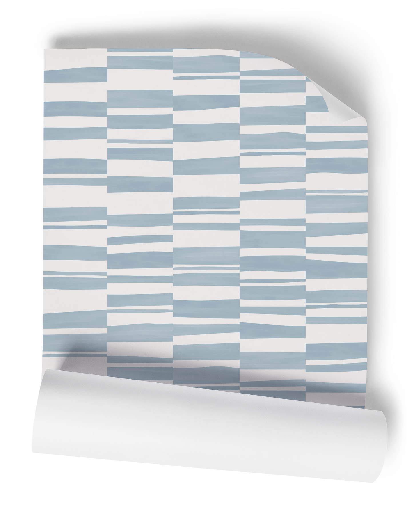 Stripe Splice Blue Geometric Wallpaper