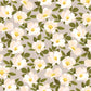 White Flower Beige Floral Wallpaper