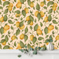 Peach Apricots Floral Fruit Wallpaper