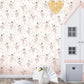 Peach Ballerinas Kids Wallpaper