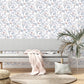 Branched Floral Pink Wallpaper