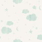 Clouds Green Kids Wallpaper