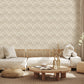 Herringbone Tan Geometric Wallpaper
