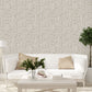 Loops Beige Geometric Wallpaper