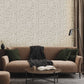 Loops Beige Geometric Wallpaper