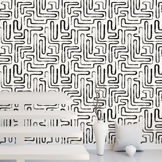 Loops Black Self-Adhesive Sample