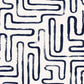 Loops Navy Geometric Wallpaper