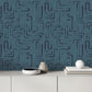 Loops Teal Geometric Wallpaper