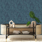 Loops Teal Geometric Wallpaper