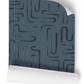 Loops Teal Geometric Wallpaper