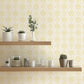 Spanish Tile Yellow Geometric Wallpaper