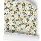 White Flower Blue Floral Wallpaper