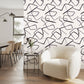 Zig Black/Beige Geometric Wallpaper